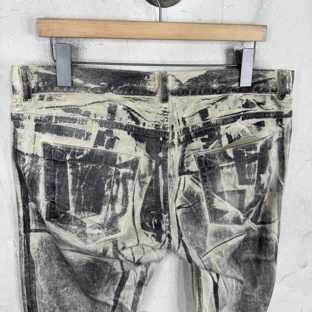 DRKSHDW White Waxed Detroit Jeans