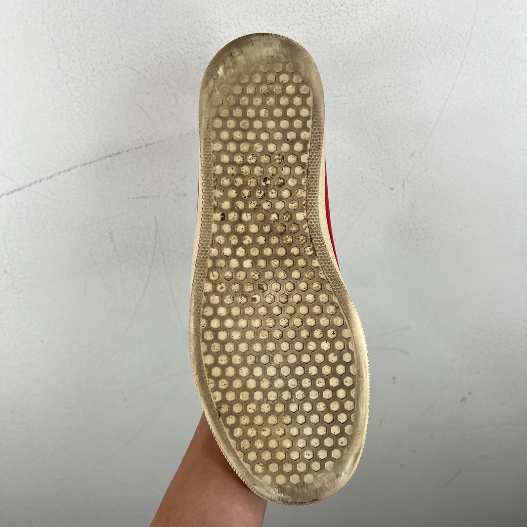 Celine Red Leather Slip On Sneakers
