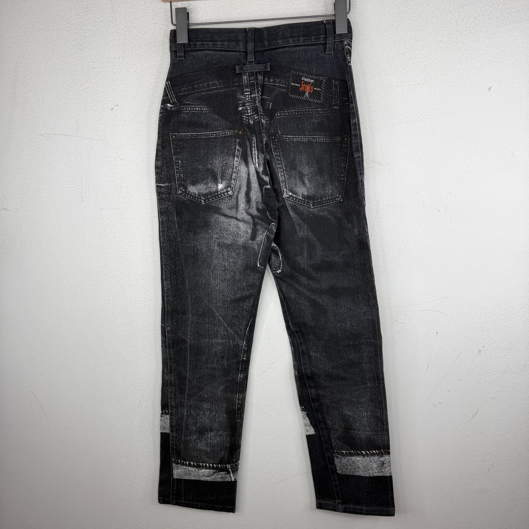 JPG Slim Trompe Printed Denim Jeans