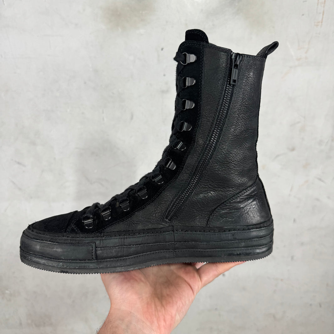 Ann Demeulemeester High Top Lace Up Sneakers
