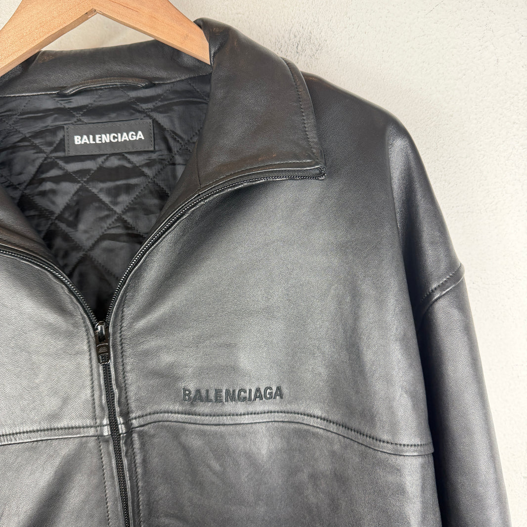 Balenciaga Leather Track Jacket