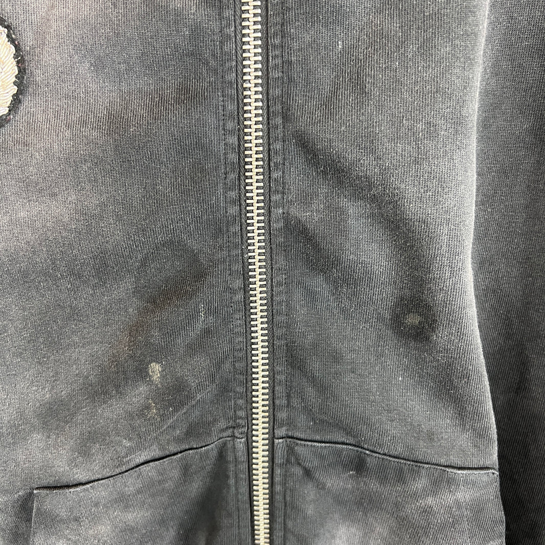 424 Academy Crest Striped Zip Hoodie