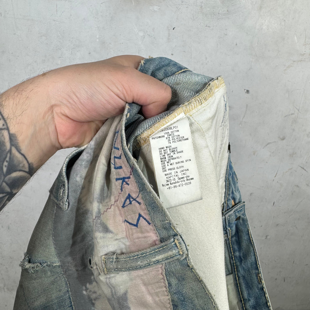 Kapital Patchwork Cutoff Jorts