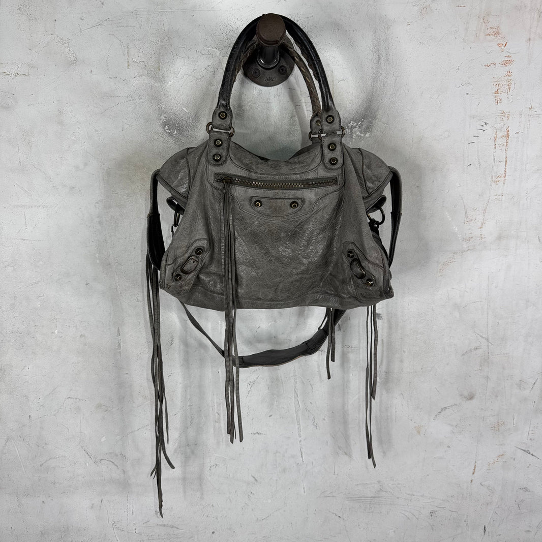 Balenciaga Grey City Bag