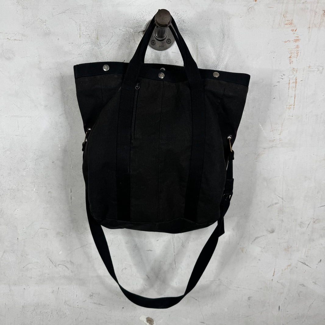 Helmut Lang Canvas Buttoned Strapped Tote