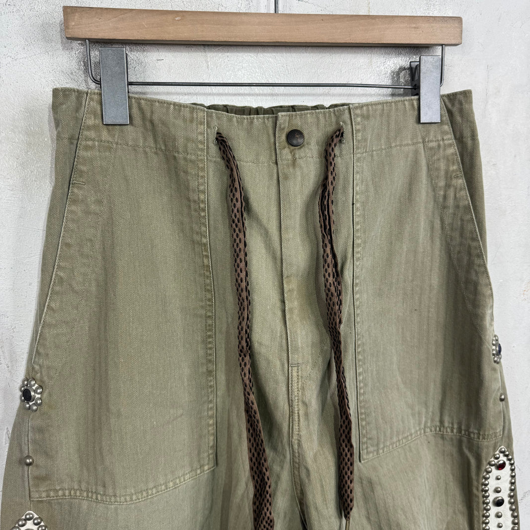 Kapital Rhinestone Herringbone Pants