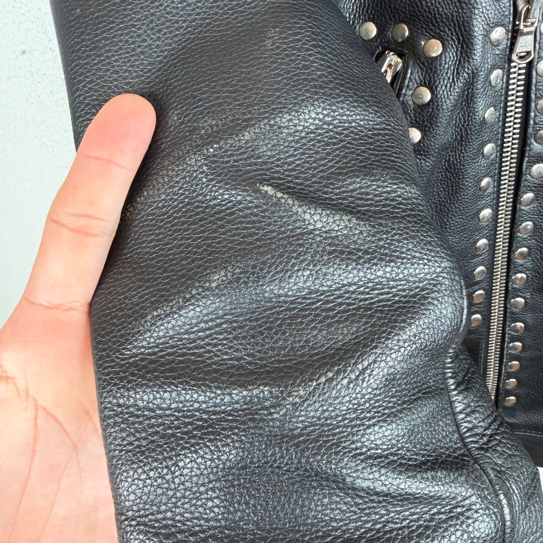Alexander Digenova Studded Perfecto Leather Jacket