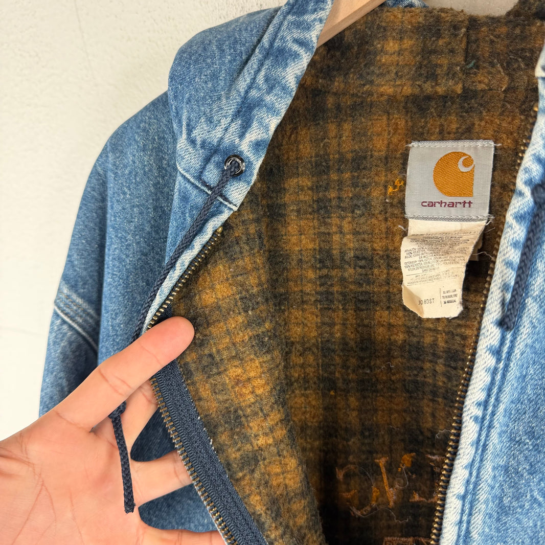 Vintage Carhartt Denim Hooded Jacket
