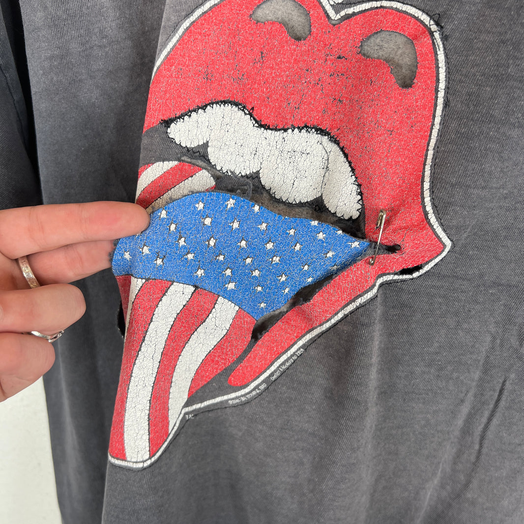 Vintage Smoked Rolling Stones Lippy USA T-Shirt