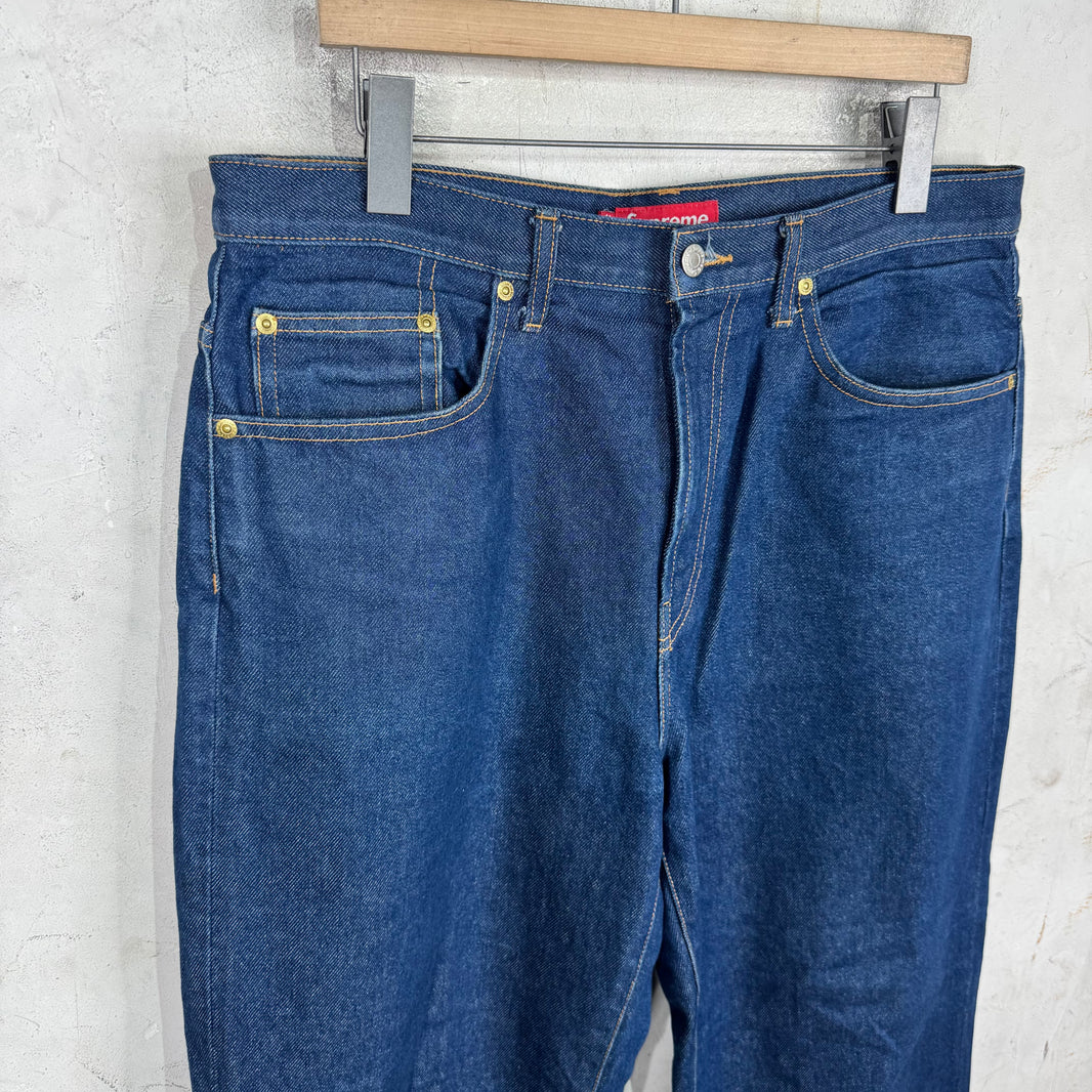 Supreme Raw Baggy Fit Jeans
