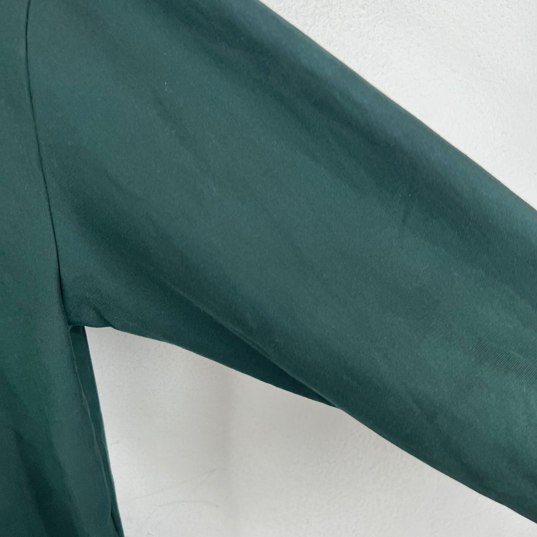 Balenciaga Sample Dark Green Size Sticker Zip Up Hoodie
