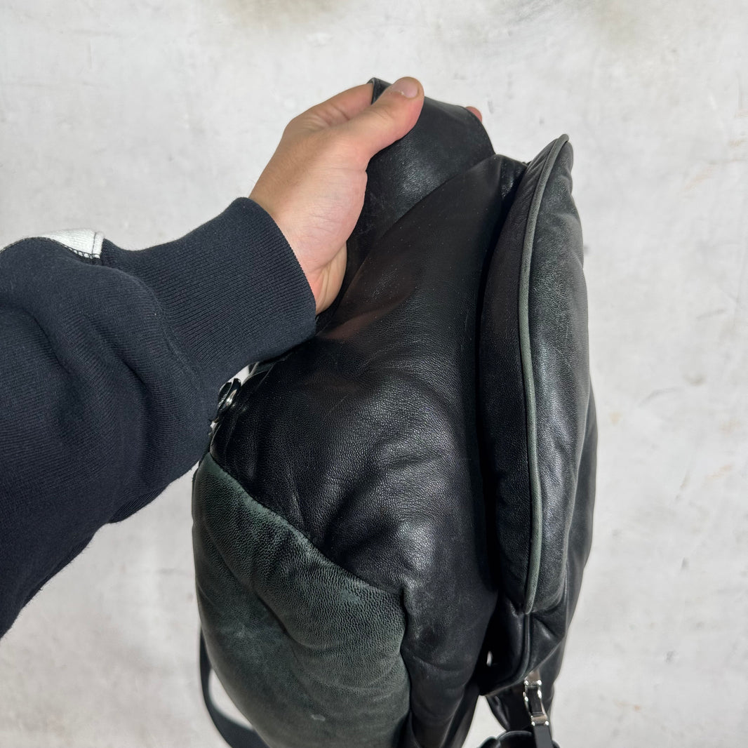 Margiela Leather Padded Glam Messenger Bag