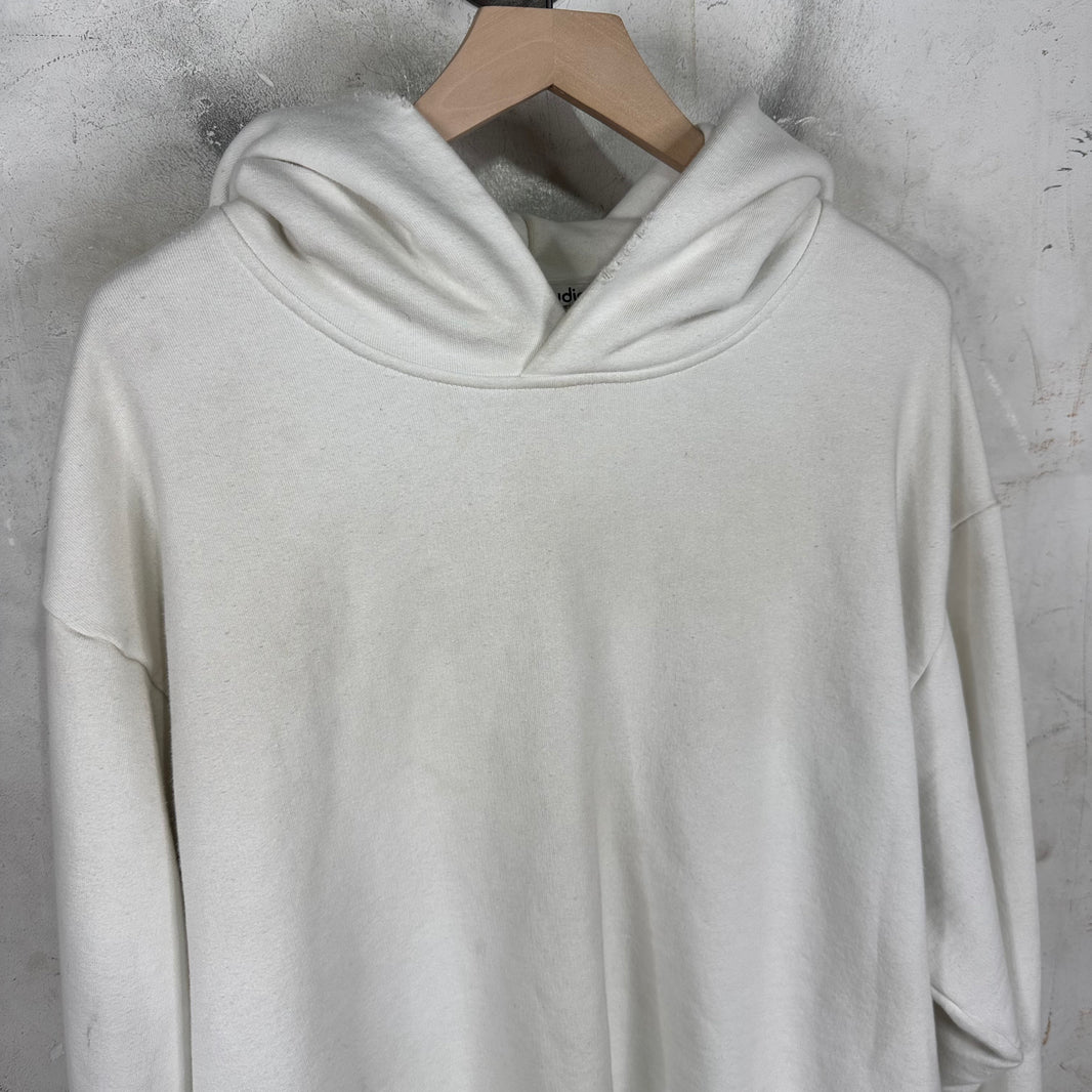 Acne Studios White Stockholm Logo Pullover Hoodie