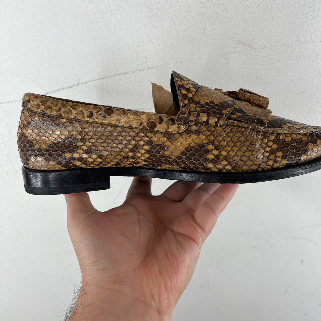 Celine Snake Skin Tassel Loafers