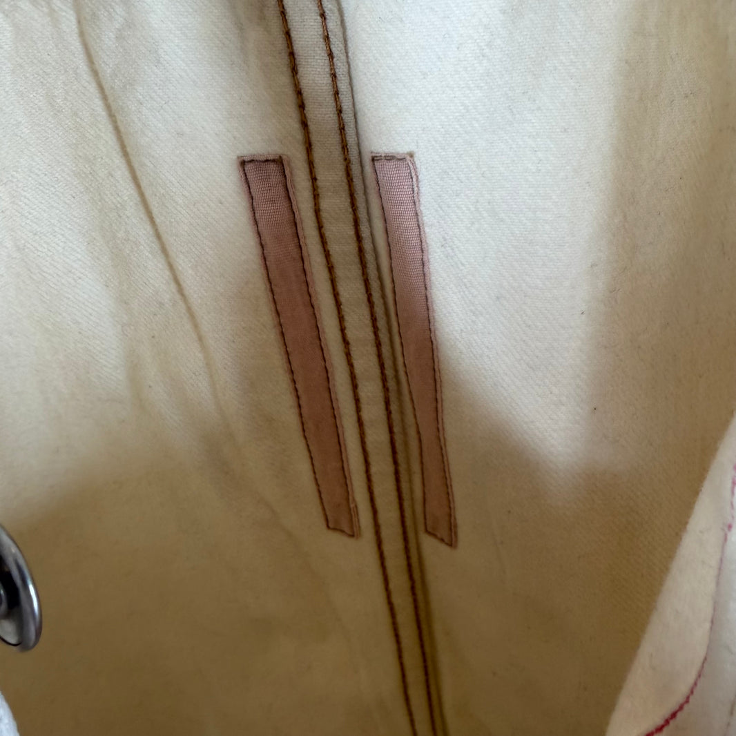 DRKSHDW White Wax Denim Vest