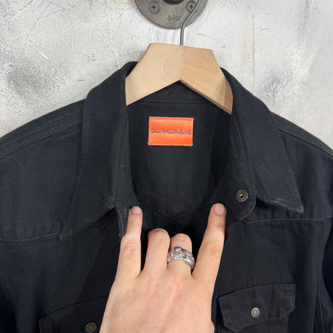 Calvin Klein Black Snap Denim Shirt