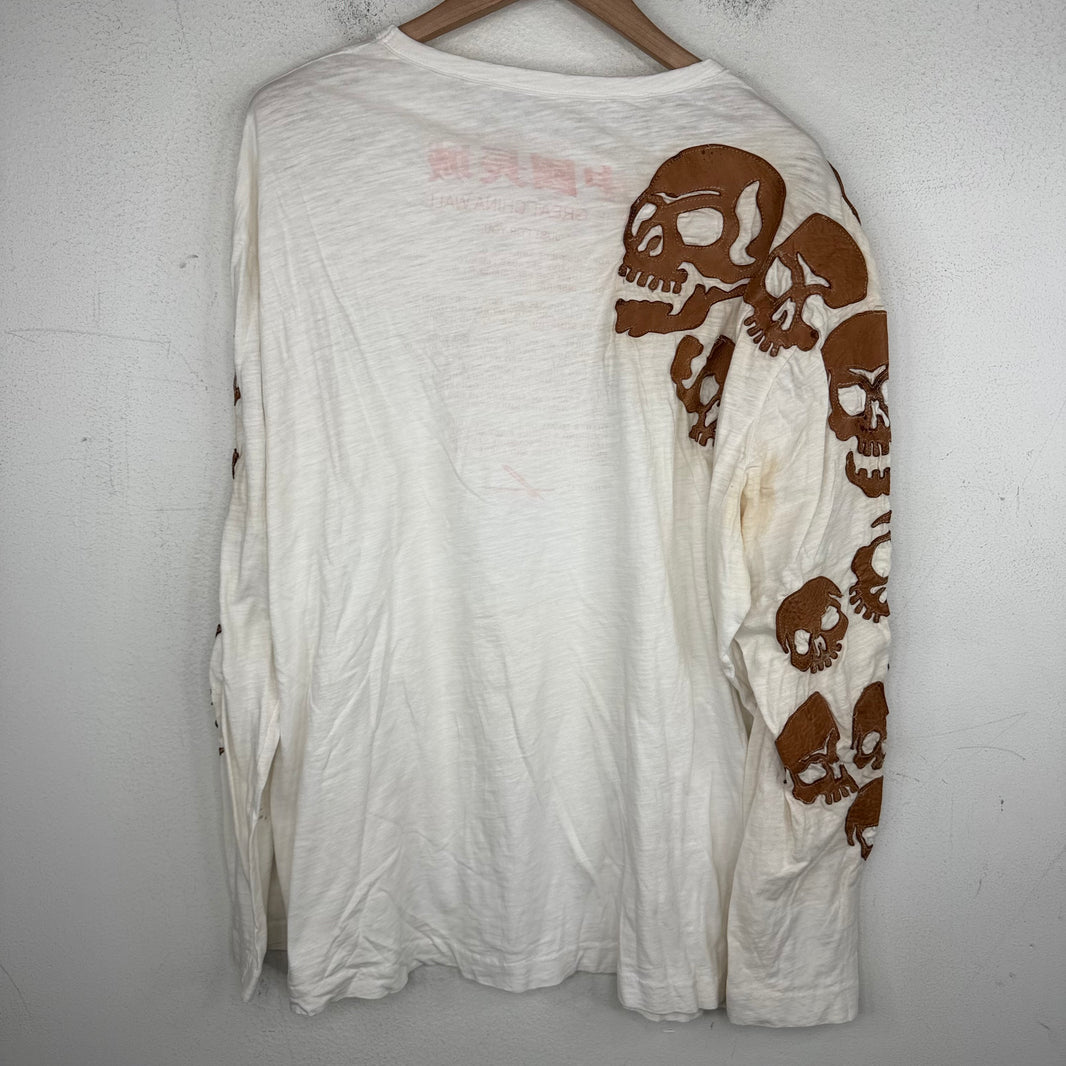 The Great China Wall Skull Patch LS Shirt