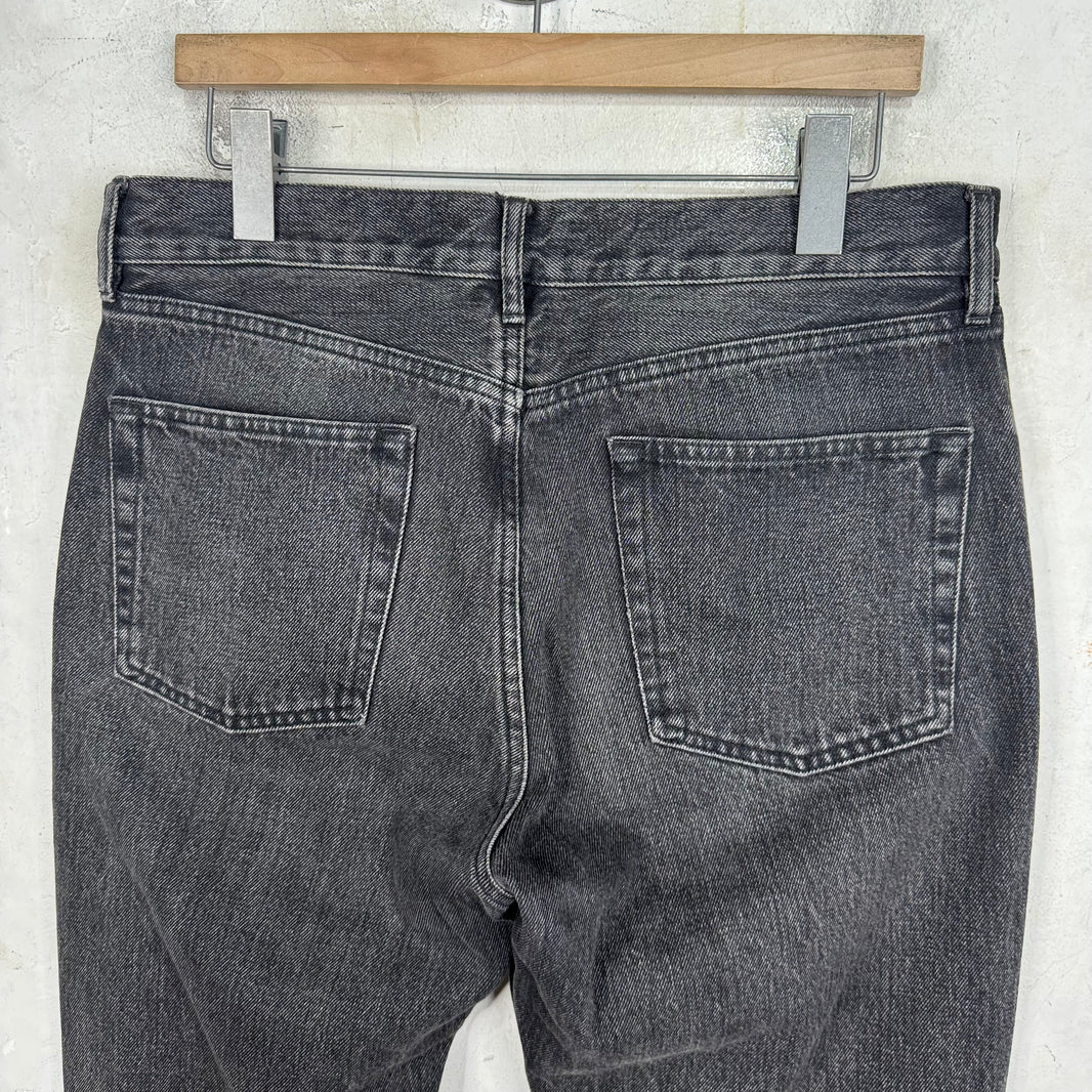 Balenciaga Charcoal Flared Jeans