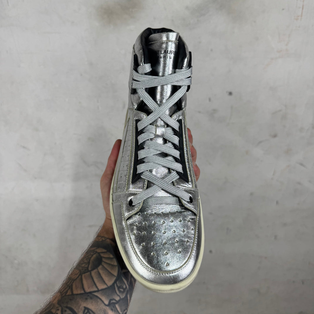 Saint Laurent Silver SL/24H High Sneakers