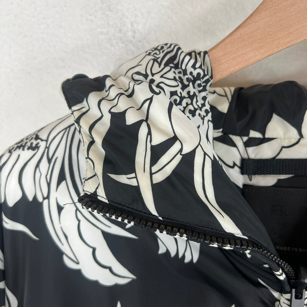 Prada Floral Flame Puffer Jacket