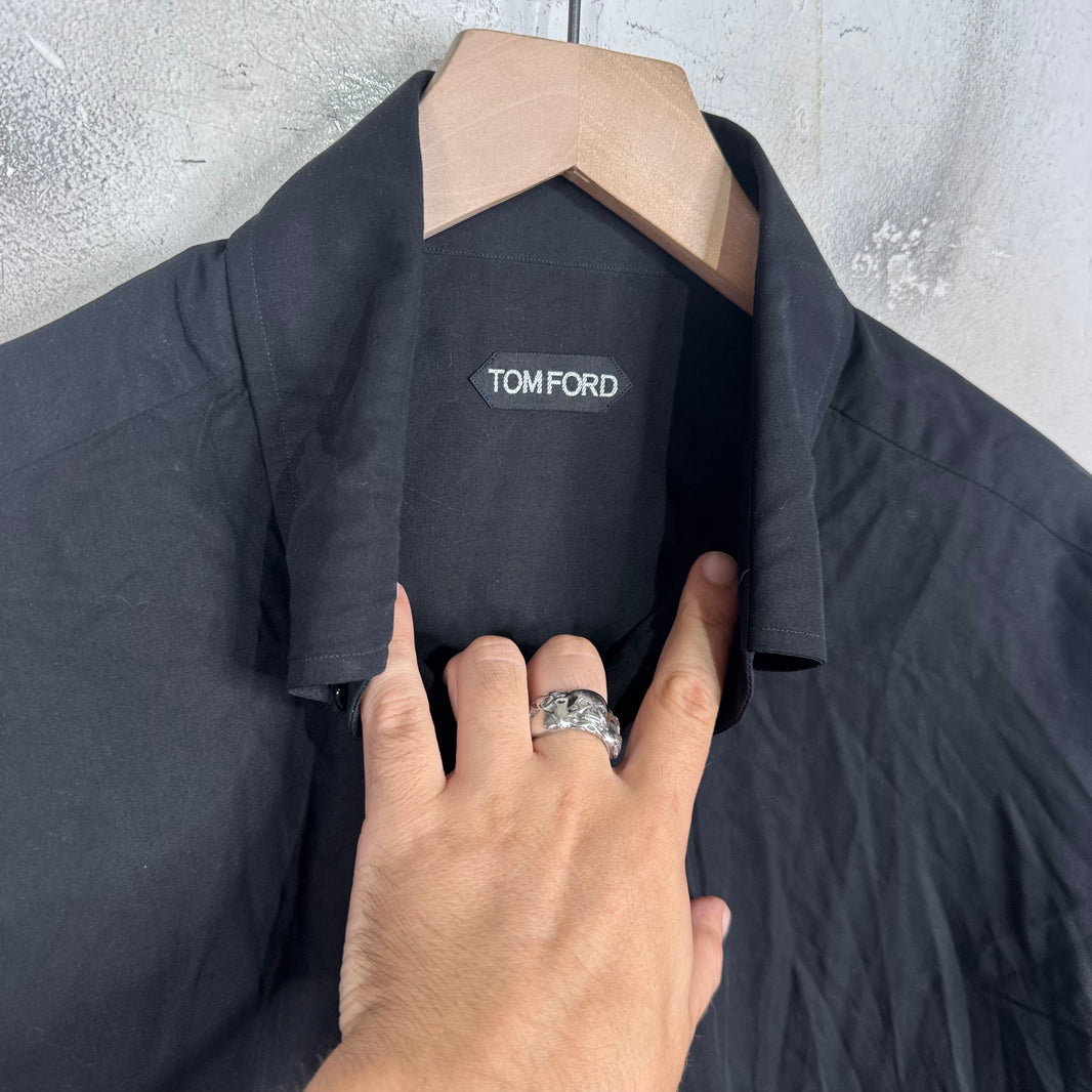 Tom Ford Black Lyocell/Silk Blend Shirt