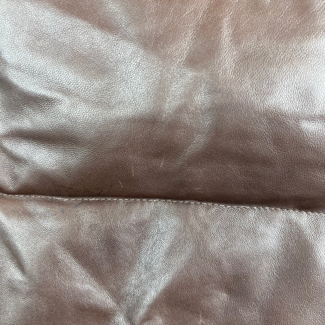 Ralph Lauren Lambskin Leather Puffer Vest