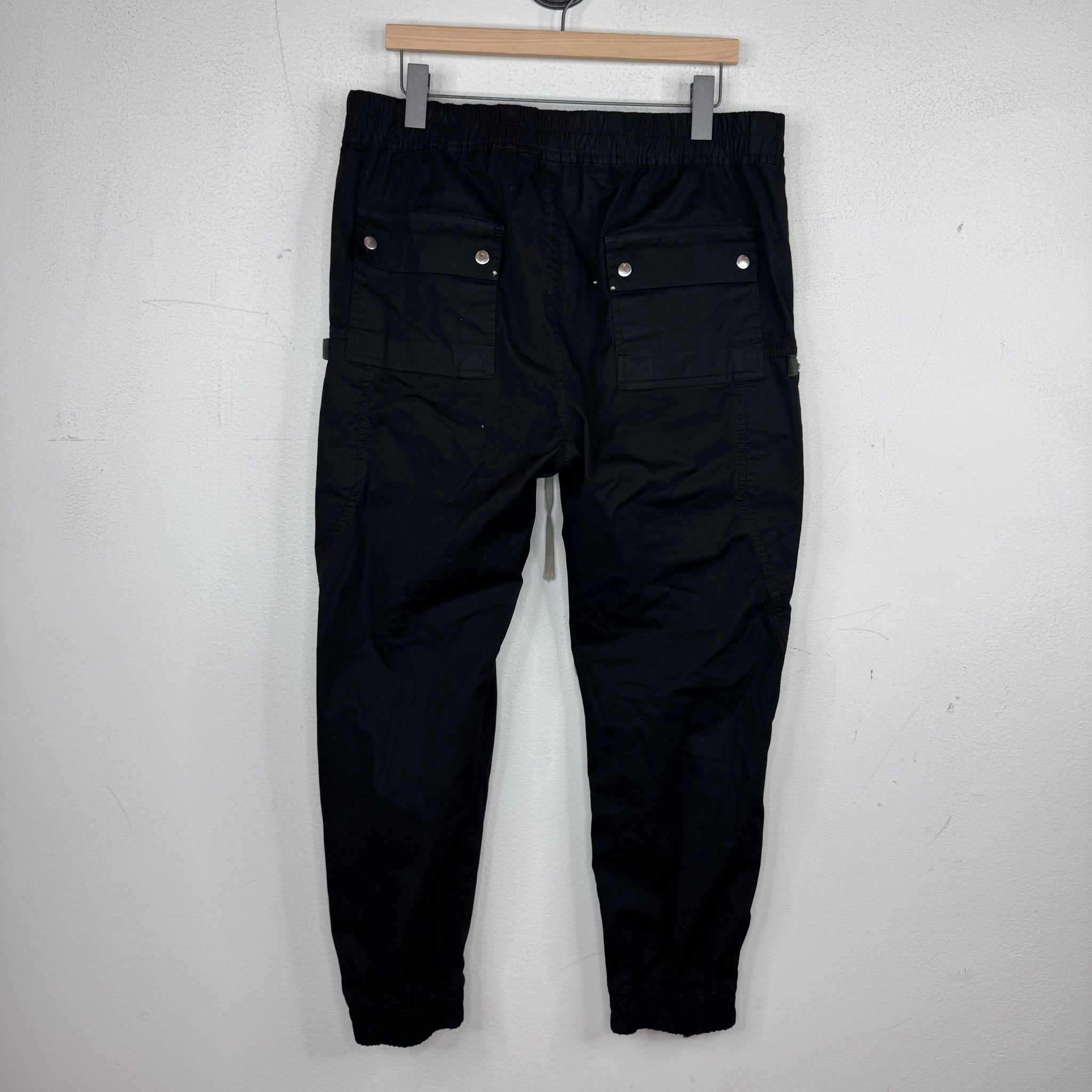 *NEW* RICK OWENS SS21 BAUHAUS CARGO JOGGERS DRAWSTRING UNISEX (DUST, 40IT)