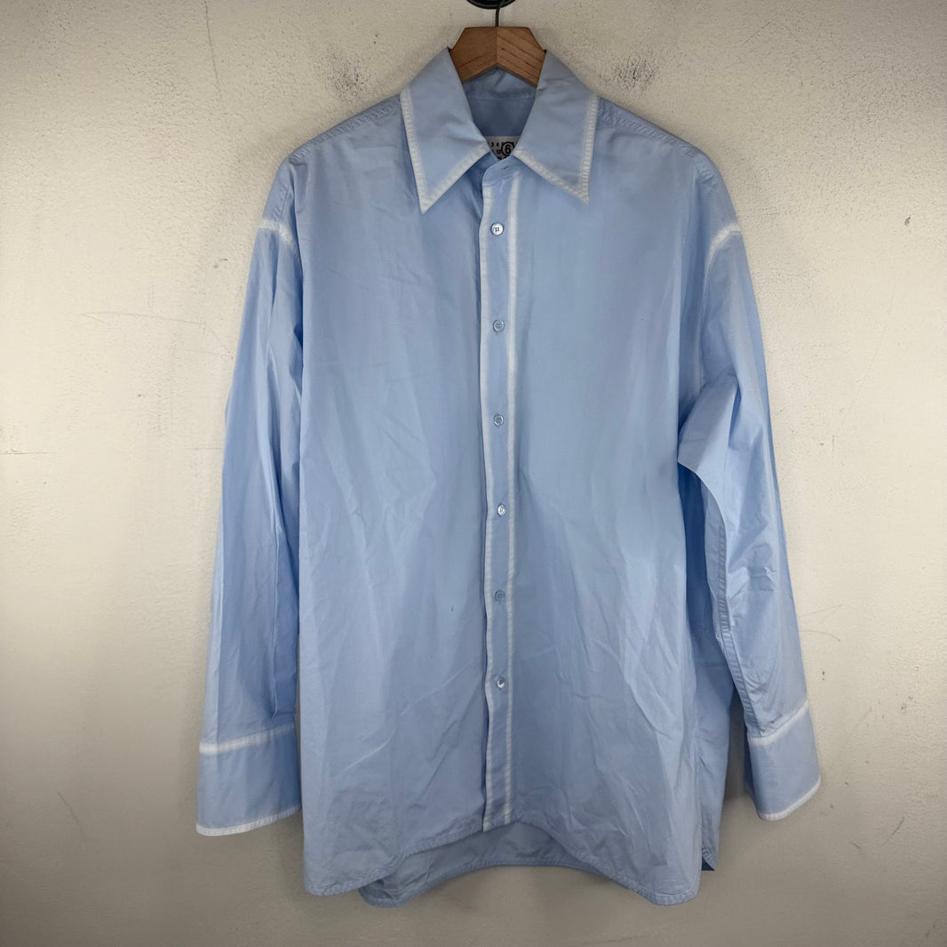 MM6 Worn Effect Button Up LS Shirt