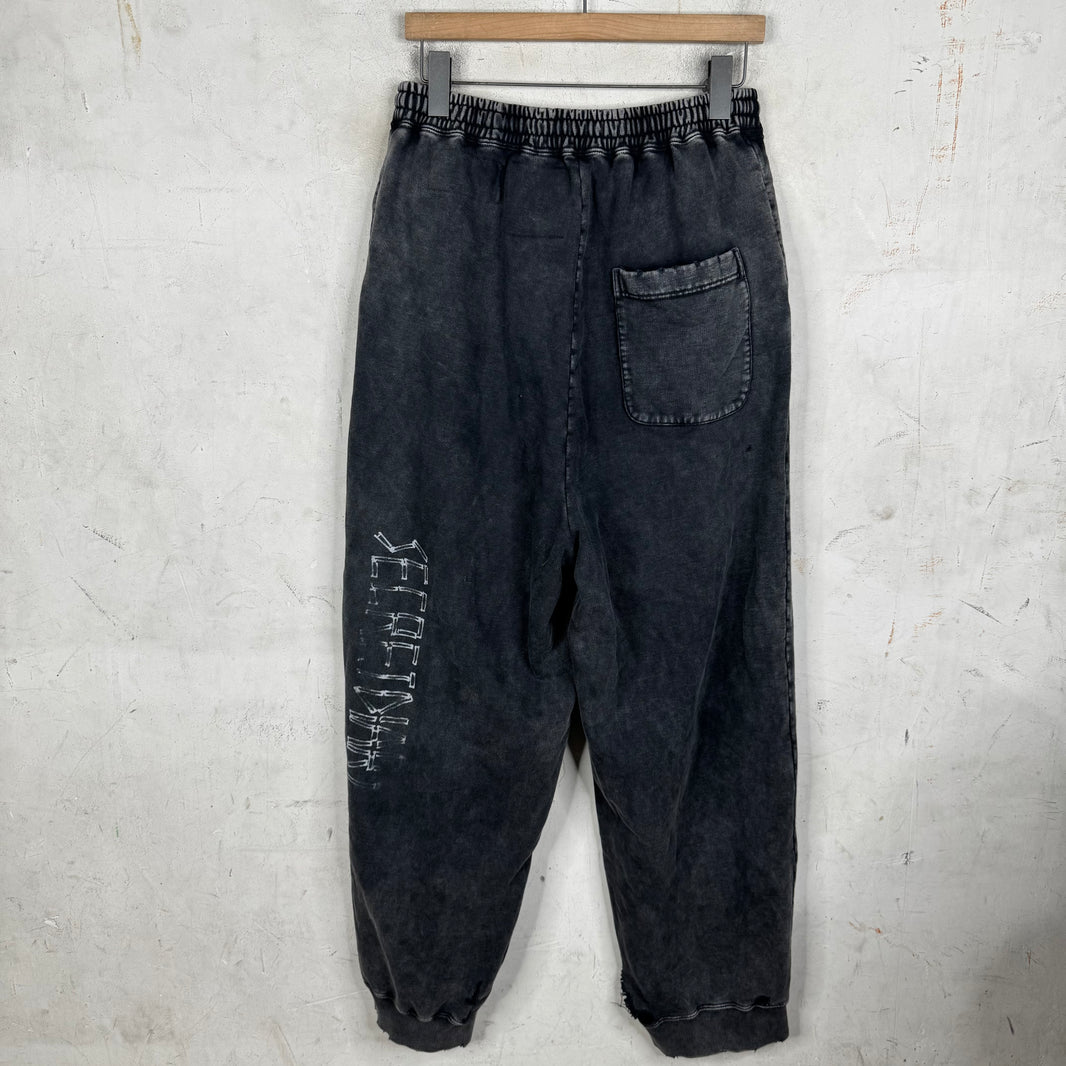 MMY Stencil Distressed Sweatpants