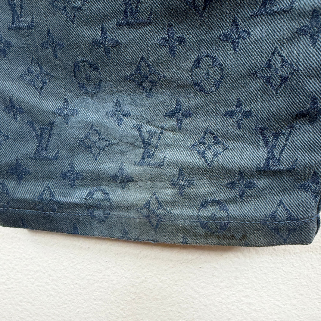 Louis Vuitton Slim Blue Monogram Jeans