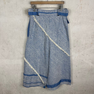 Issey Miyake Sample Frayed Seam Wide Leg Pants