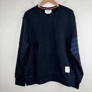 Thom Browne Navy Crewneck