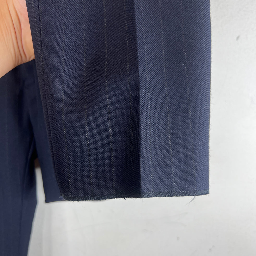 Dries Van Noten Striped Navy Suit Set