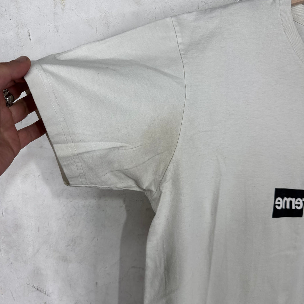 Supreme x CDG White Split Box Logo