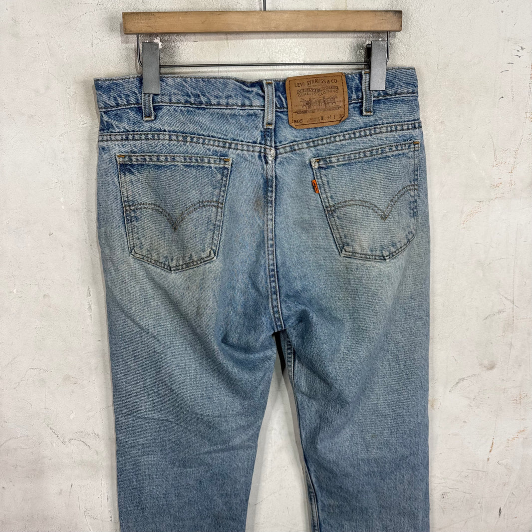 Vintage Orange Tab Levi's 505 Jeans