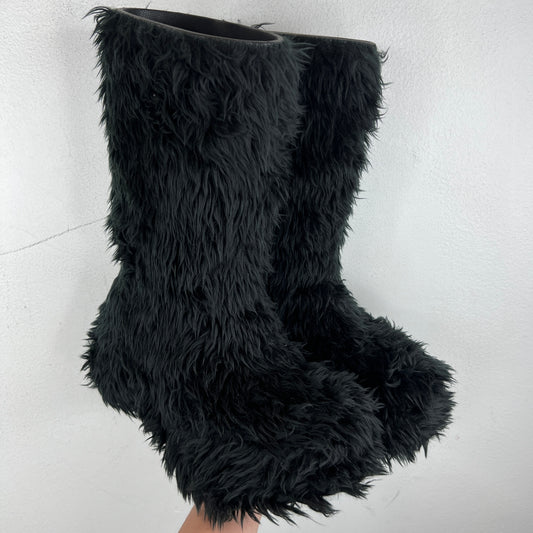 Balenciaga Fur Croc Boots