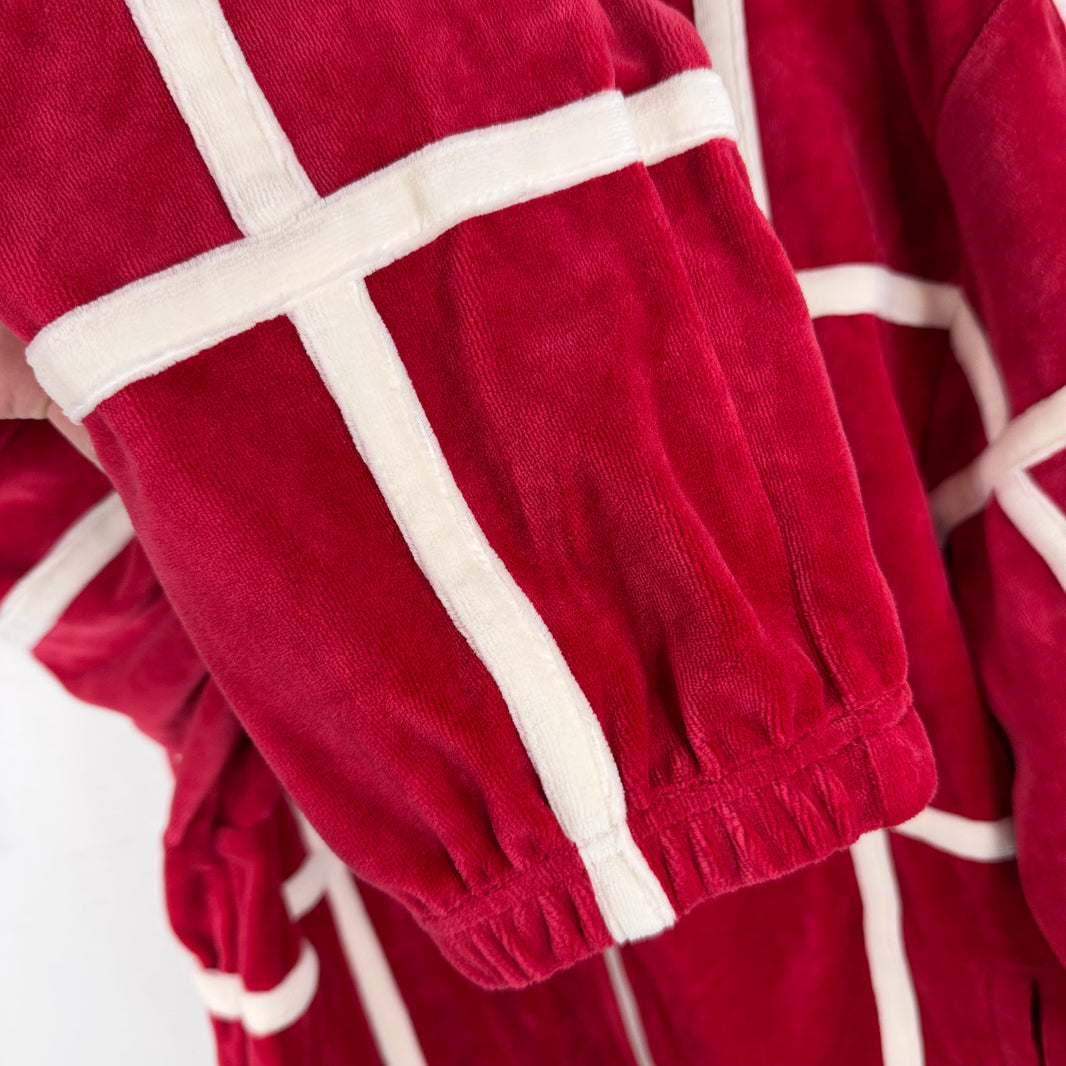 Supreme Velour Grid Track Jacket