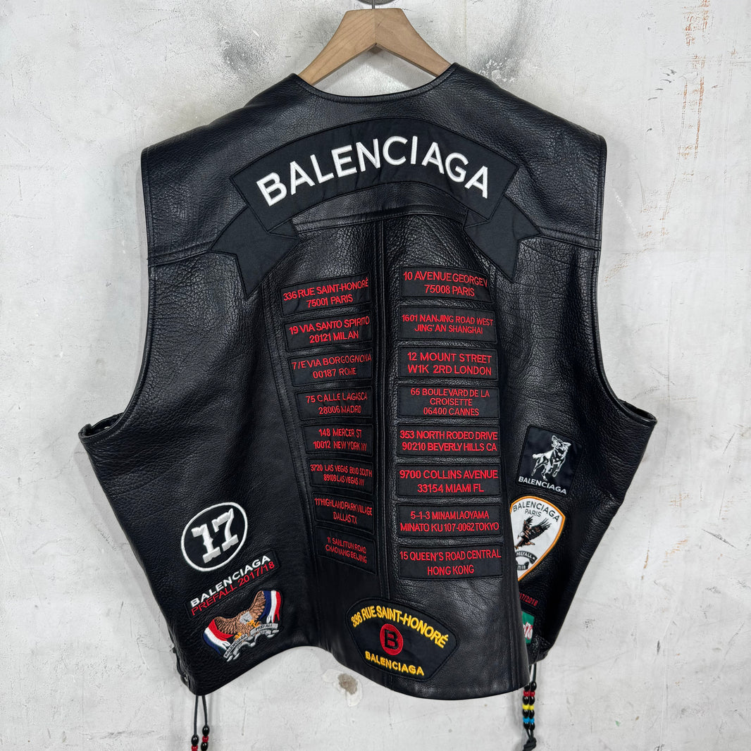 Balenciaga Leather Biker Vest
