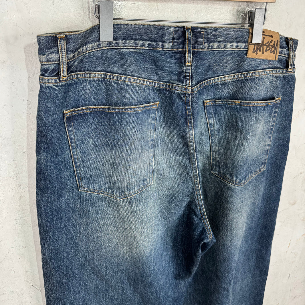 Stussy Medium Wash Big Ole Jeans