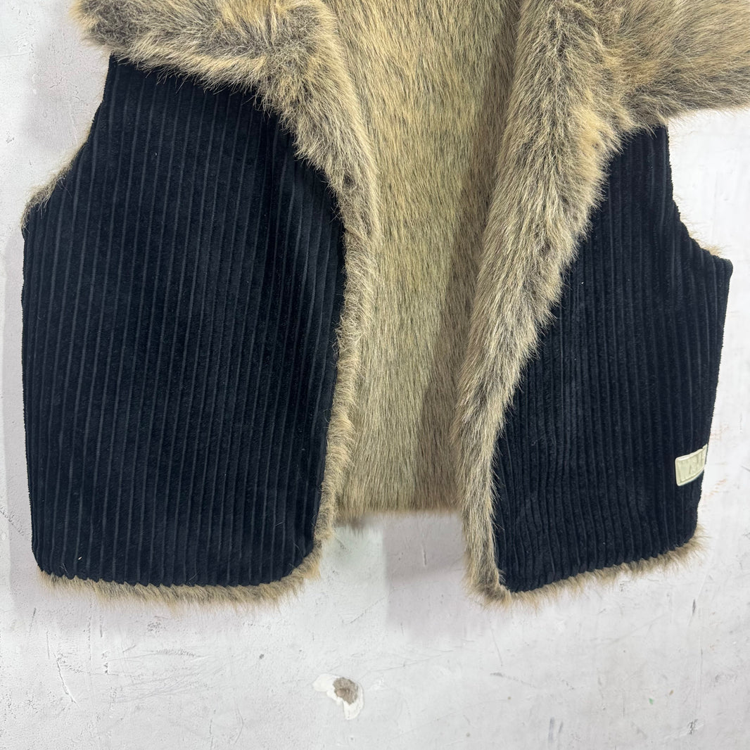 Walter Van Beirendonck Fur Lined Corduroy Vest