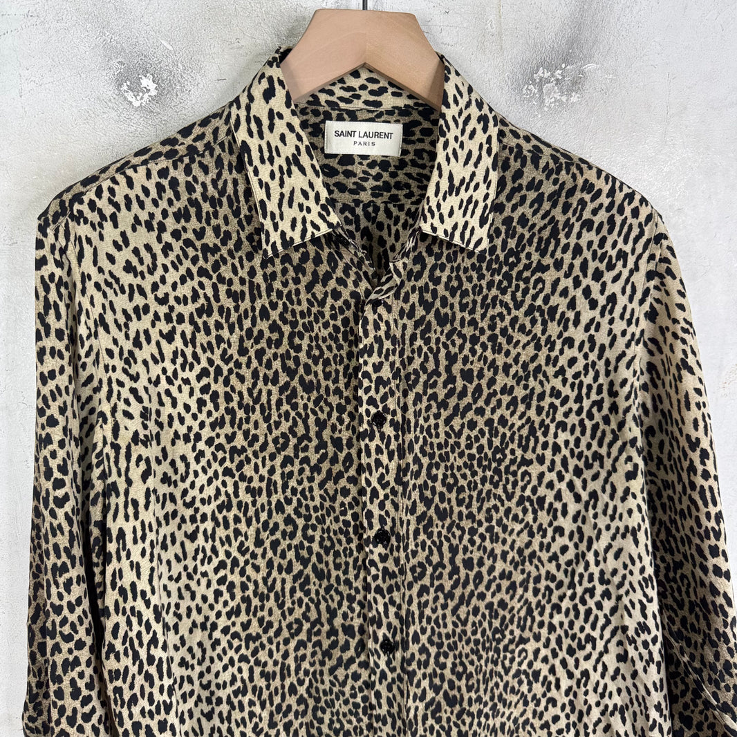 Saint Laurent Cheetah Shirt