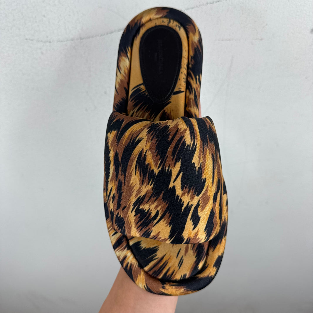 Balenciaga Spandex Fur Sandals