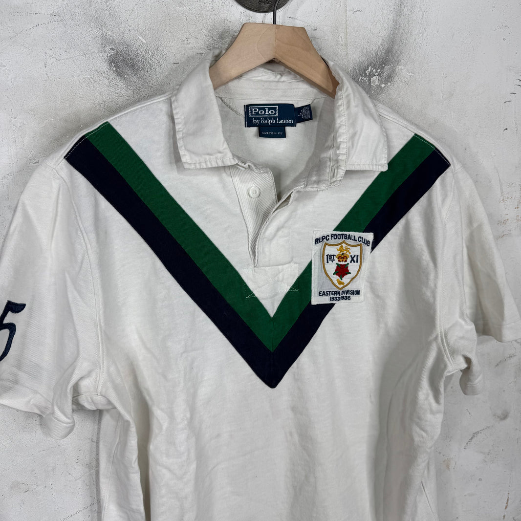Ralph Lauren White V Crested Polo