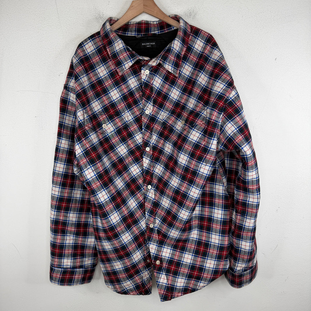 Balenciaga Sample Quilted Swing Flannel