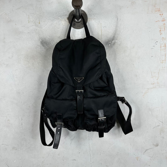 Prada Nylon Leather Backpack