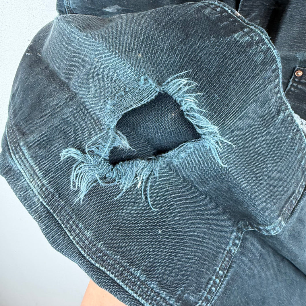 Vintage Smoked Carhartt Black Double Knee Jeans