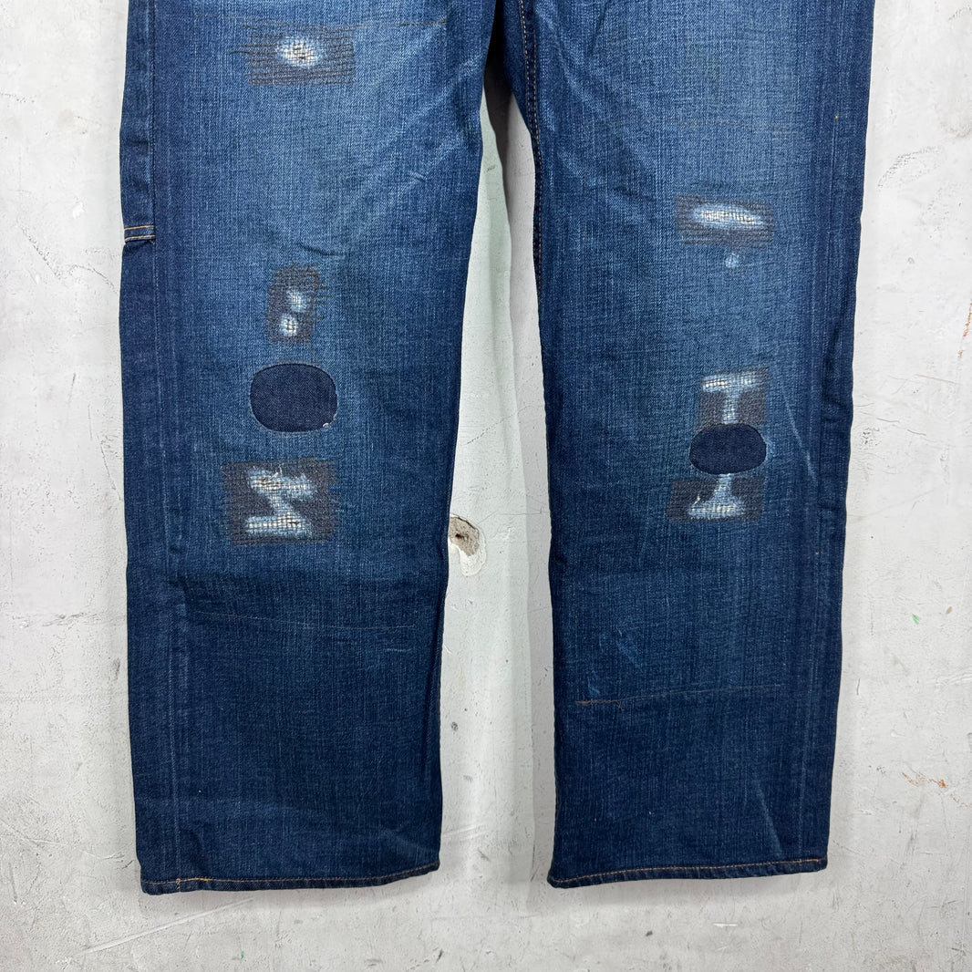 RRL Darkwash Repaired 5P Jeans