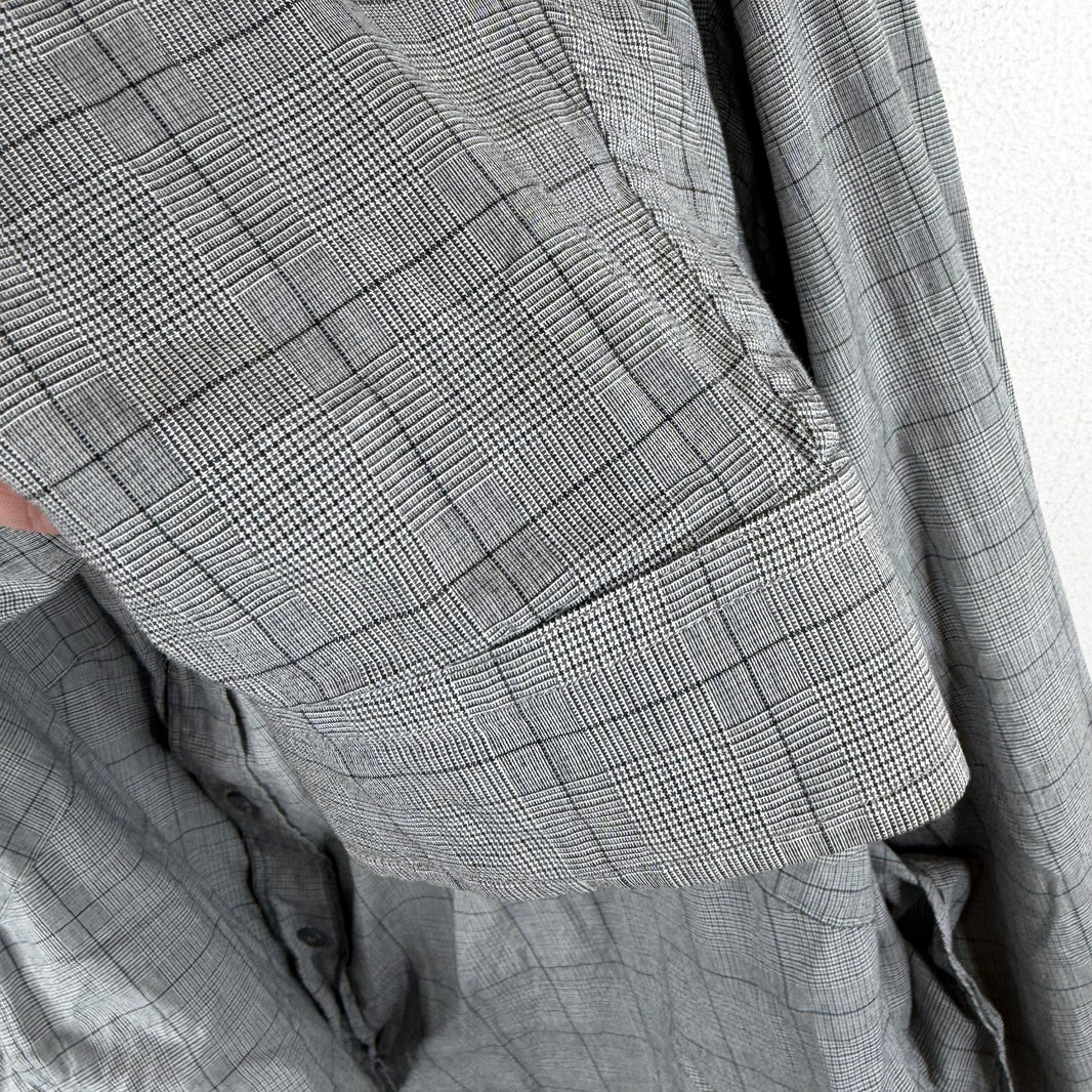 Balenciaga Plaid Swing Shirt