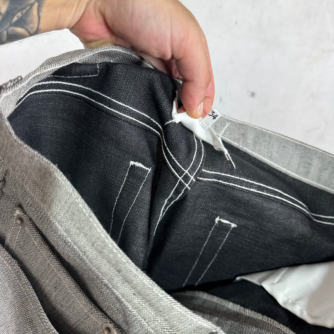 Margiela Reversed Denim Straight Leg Jeans
