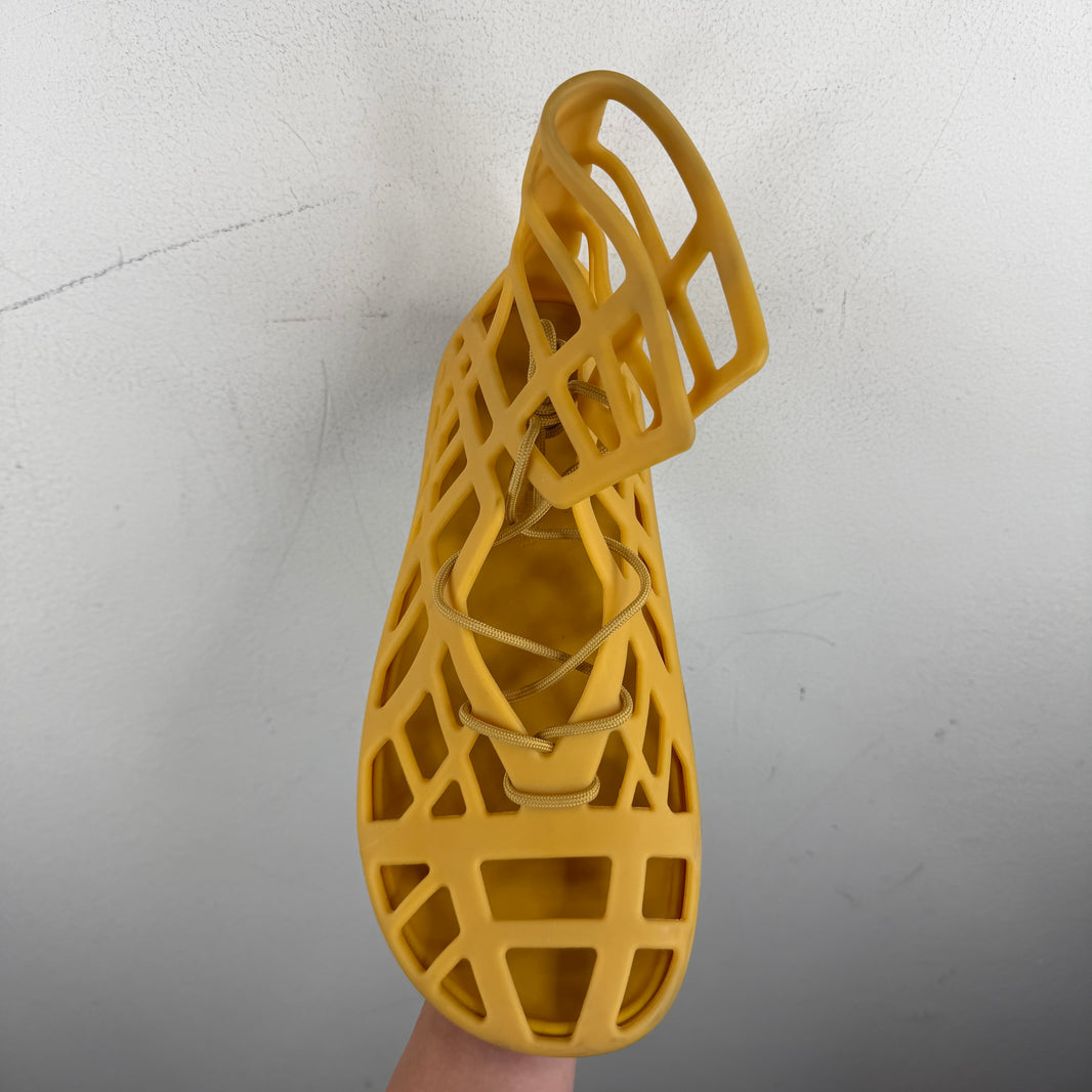 Bottega Veneta Yellow Atlas Sandals
